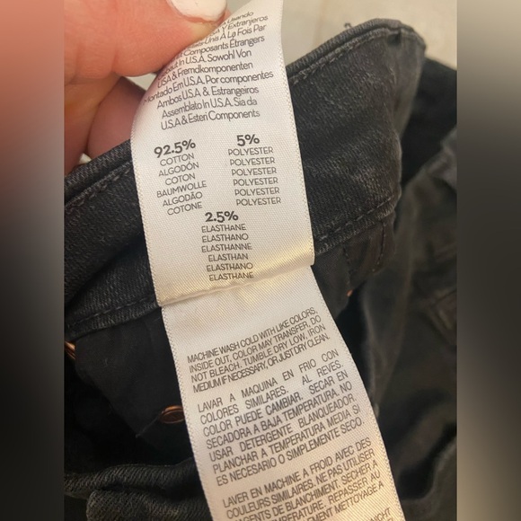 MOTHER The Looker Not Guilty Skinny Jeans Black Size 28 - Picture 8 of 9